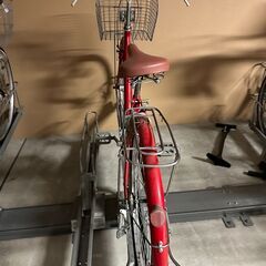 赤色の自転車を譲ります