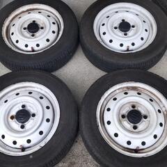 バリ山!!155/65R13スズキ純正ホイール付き♪