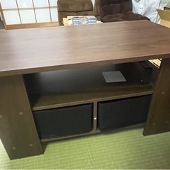 収納付き テーブル 机 (1年使用)  家具 