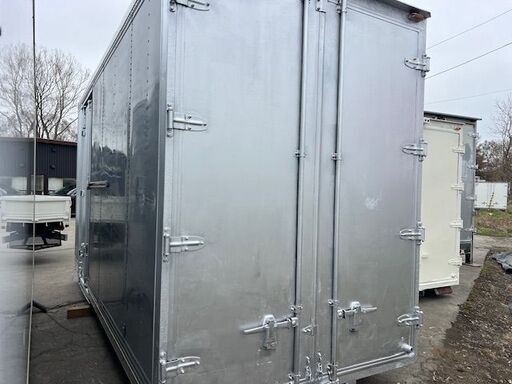 横スライド扉付【格安】 2トンパネルコンテナ 幅186ｃｍ長さ453ｃｍ高さ245ｃｍ コンテナ 物置 倉庫 アルミ箱 格安運送　江別市発