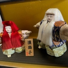 大得価爆買い日本人形　連獅子　豊玉作　五月人形　歌舞伎　節句 子どもの日　ガラスケース付き　(24） その他