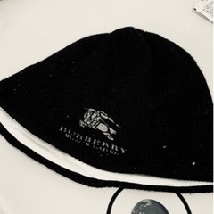 Burberry black label ニット帽