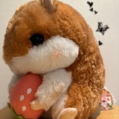 タグ付き✨ ころハムころんハムスター🐹ビックぬいぐるみ🍓もぎたていちご