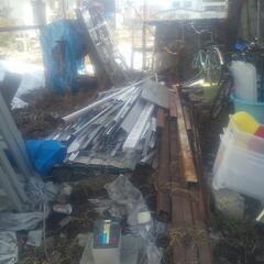 サッシ(ガラス破損)など 部材、廃材