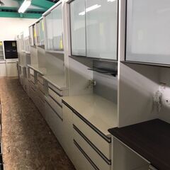 食器棚 レンジボード キッチンボード 2枚扉 ソフトクローズ モイス加工 