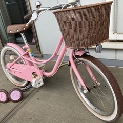 子ども用自転車18インチ（付属品あり）