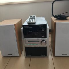 パナソニック　ミニ　コンポ　中古　CD　MD　SD　AM　FM　...