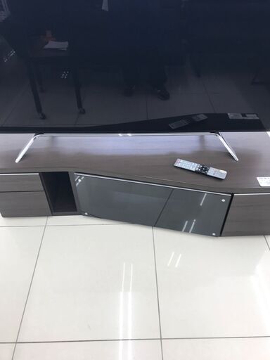 ★ジモティ割あり★  テレビボード ダークブラウン H188.5×D54×W203.5 クリーニング済み HJ5652 ☆ジモティ割あり☆ テレビボード ダークブラウン H188.5×D54×W203.5