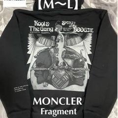 MONCLER × ジーニアス×フラグメント バックロゴパーカー日本【M〜L】