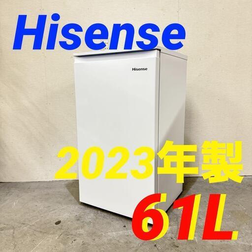 H 16319  Hisense 一人暮らし1D冷凍庫 2023年製 61L ◆大阪市内・東大阪市他 5,000円以上ご購入で無料配達いたします！◆ ※京都・高槻・枚方方面◆神戸・西宮・尼崎方面◆奈良方面、大阪南部方面　それぞれ条件付き無料配送あり！