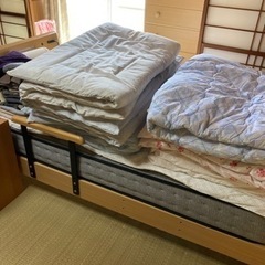高級ベッドパッドつきベッド