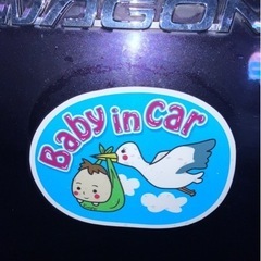 【新品2枚のみ】Baby In Car 車貼り付け用オリジナマグ...