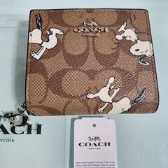 【ネット決済・配送可】[未使用品] COACH/コーチ ２つ折り...