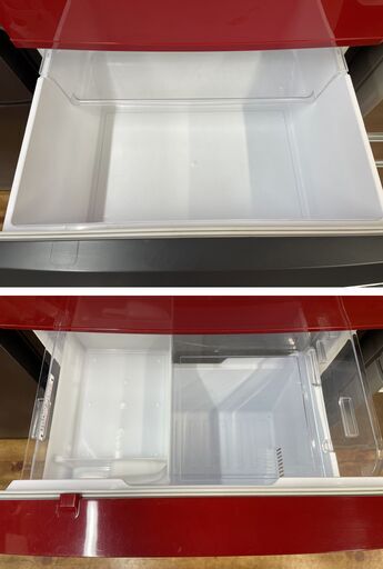 ☆MITSUBISHI 三菱電機 3ドア冷蔵庫 MR-C37EW-R 370L 2013年製 幅600mm 赤 Amazon.co.jp: 三菱 370L 3ドア冷蔵庫（シャンパンピンク）【左