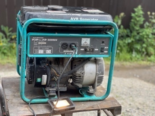【セール中】デンヨー発電機　2600U2  2.2kVA 作動品