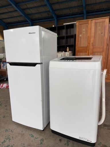 決まりました☆【HA2H】ハイセンス☆2019年製☆セット☆冷蔵庫120L☆洗濯機4.5kg☆