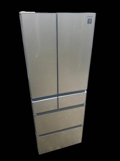 シャープ 6ドア冷凍冷蔵庫  国産 430L 冷蔵庫 SJ-GS43 C SHARP プラズマクラスター  高品質ガラスドア ファミリータイプ キッチン 野菜室  冷凍庫 生活家電 家族 料理 両開き 便利 可愛い オシャレ 激安 格安 破格 安い 特価 フレンチドア