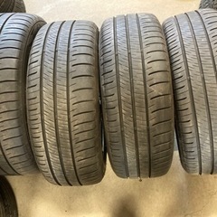 DUNLOP 215/55R17 4本 8-9分山 夏タイヤ エ...