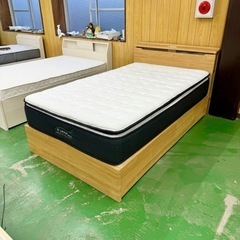 🌟激安‼️ニトリ睡眠、ダブルベッド、マットレス付きコンセント付き🌟R166