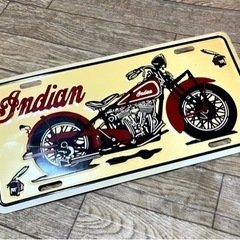 インディアンモーターサイクル スチールプレート中古