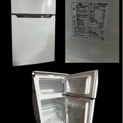 【2017年式】冷蔵庫　ハイセンス93L 2ドア冷凍冷蔵庫