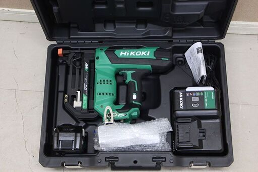 HiKOKI(ハイコーキ) 旧日立工機 36V コードレスフロア用タッカ 充電式  畜電池×1個 急速充電器 ケース付 N3604DM(XP) (D5655kaxwY)