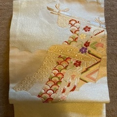 金糸、銀、糸、他刺繍入り、豪華帯