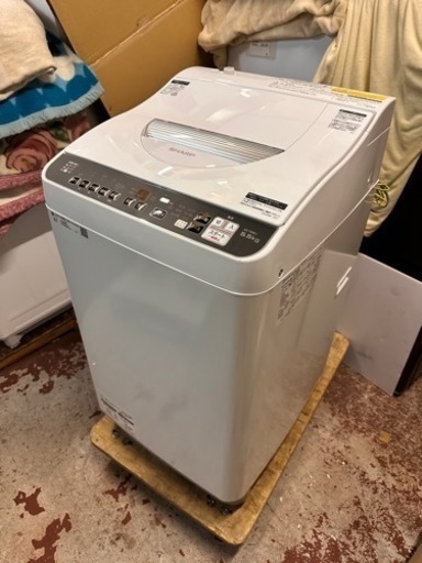簡易乾燥　　洗濯機　シャープ　5.5kg 乾燥3.5kg 2021年
