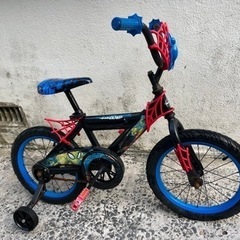 HUFFY16インチ4輪車SPIDER-MANキッズキャラ...