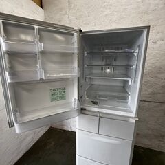 【MITSUBISHI】 三菱 5ドア 冷凍冷蔵庫  容量420L 冷凍室123L 冷蔵庫297L MR-B42SL-PS 2011年製 