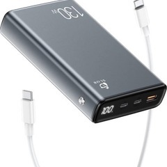 【新品未使用】モバイルバッテリー PD対応 30000mAh 1...