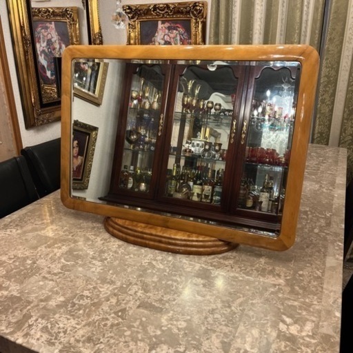 【更に値下げしました】家具 大型卓上ミラー/鏡