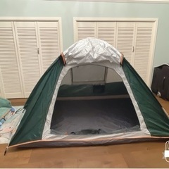 テント　キャンプ　2-3人用　撥水加工　自動開く　日焼けなど　中古品