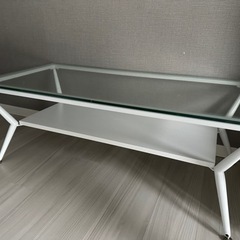 ガラステーブル　ローテーブル　
家具 テーブル パソコンデスク