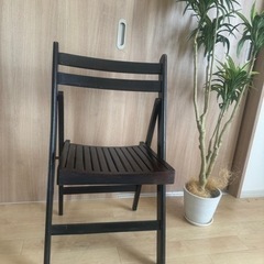 木製アンティーク折りたたみ椅子