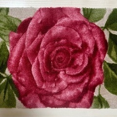 玄関マット　薔薇　バラ　小さめ　小さい　ラグ