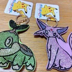 ポケモン キラキラ キーホルダー エーフィ＆ナエトル