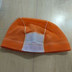 水泳帽　オレンジ色