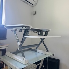【ネット決済】昇降式　モニター台　家具 オフィス用家具 机