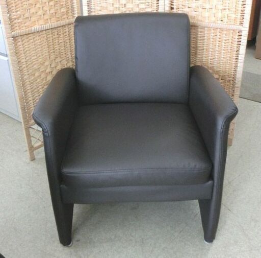 1人掛け ソファ こげ茶 ニトリ Nシールド ピクシー2KD DBR 合皮 チェア 