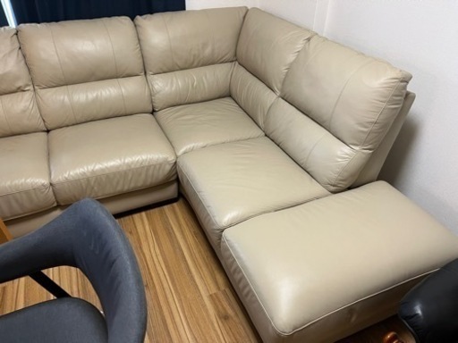 ＼5月6日までの引き取り／\n家具 ソファ ニトリ レザー 3人掛けコーナーソファ