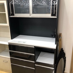 【軽トラック貸出サービス有】レンジボード　サンコウ　ブレックファースト　1000P BK 幅100cm ブラック