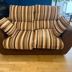 N614☆ニトリ製☆2Pソファ☆2人掛けソファ☆ソファ幅1560mm