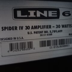 直接引取のみ ギターアンプ 30W LINE6 SPIDER Ⅳ 30AMPLIFIER