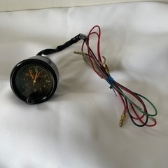 Jeco JECO ジェコー 旧車 アナログ 時計 クォーツ 秒針付 クロック オフロード ネイキッド バイク ジムニー に最適 中古品 4