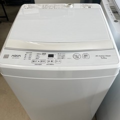 2022年　アクア   洗濯機　5kg 白