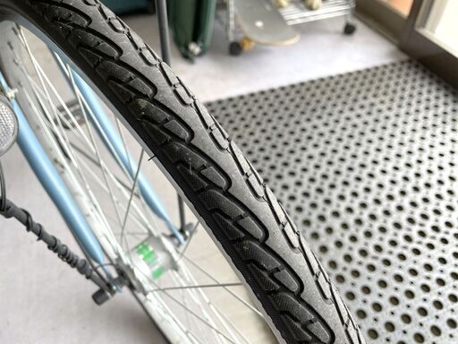 27インチ 6段変速 自転車 BEYOND カゴ ライト 鍵 荷台付き ママチャリ  