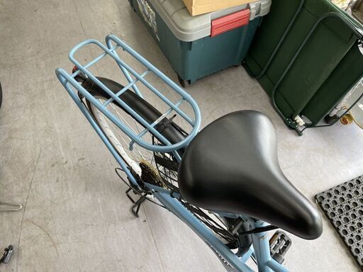 27インチ 6段変速 自転車 BEYOND カゴ ライト 鍵 荷台付き ママチャリ  