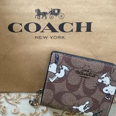 【ネット決済・配送可】★未使用★ COACH/コーチ スヌーピー...