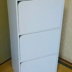 扉付き収納ボックス 目立つ汚れ傷無しの美品